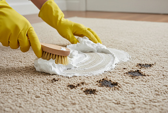 Пена для бритья заменит химчистку: как очистить ковер подручным средством