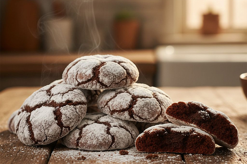 Печенье шоколадные трещинки: рецепт хрустящего десерта с какао