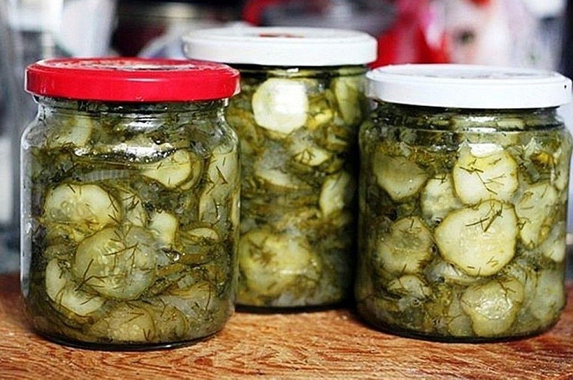 Салат из огурцов на зиму «Зимний король». Стерилизация не требуется
