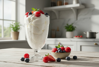 Замороженный кефир: полезный десерт, который заменит мороженое детям