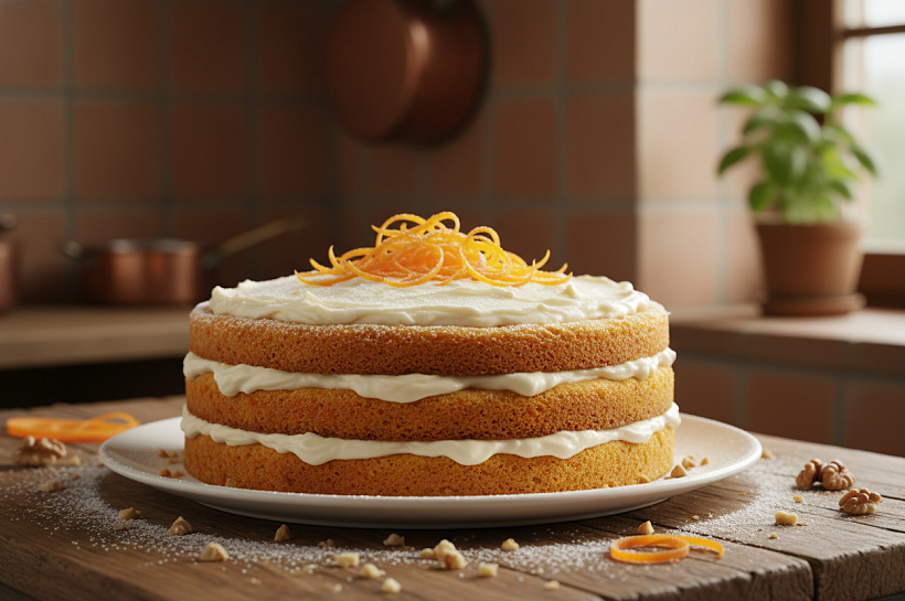 Итальянский морковный торт: сочный десерт, где морковь остается незаметной