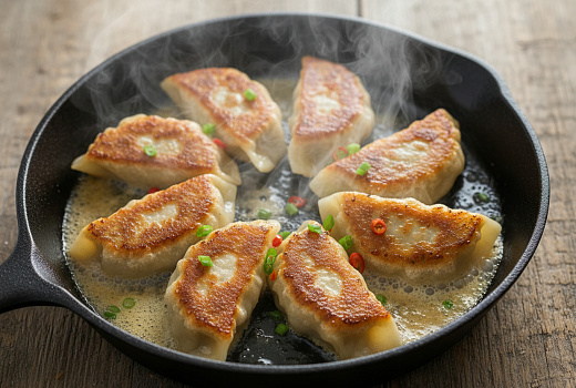 Как правильно жарить замороженные пельмени с бульоном для сочности