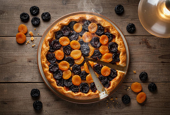 Пирог с черносливом и курагой: пошаговый рецепт с фото