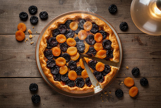 Пирог с черносливом и курагой: пошаговый рецепт с фото