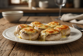 Шампиньоны, фаршированные сыром: простой рецепт закуски