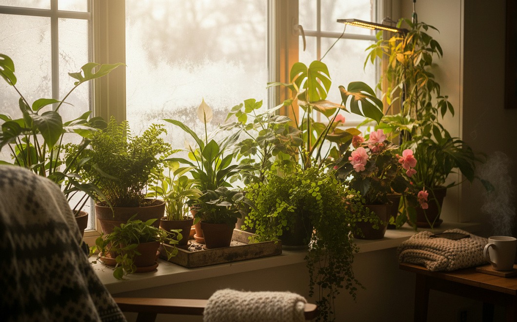 Как поддержать комнатные растения зимой при недостатке света