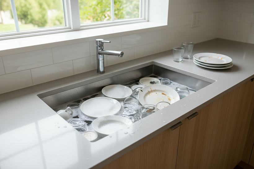 Эксперты критикуют замачивание посуды дольше 5-10 минут как вредную привычку