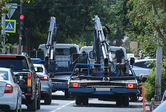 417 автомобилей эвакуировали за неделю с улиц Краснодара