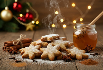 Классический рецепт имбирного печенья с медом и специями для новогоднего настроения