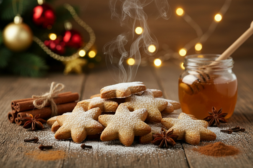 Классический рецепт имбирного печенья с медом и специями для новогоднего настроения