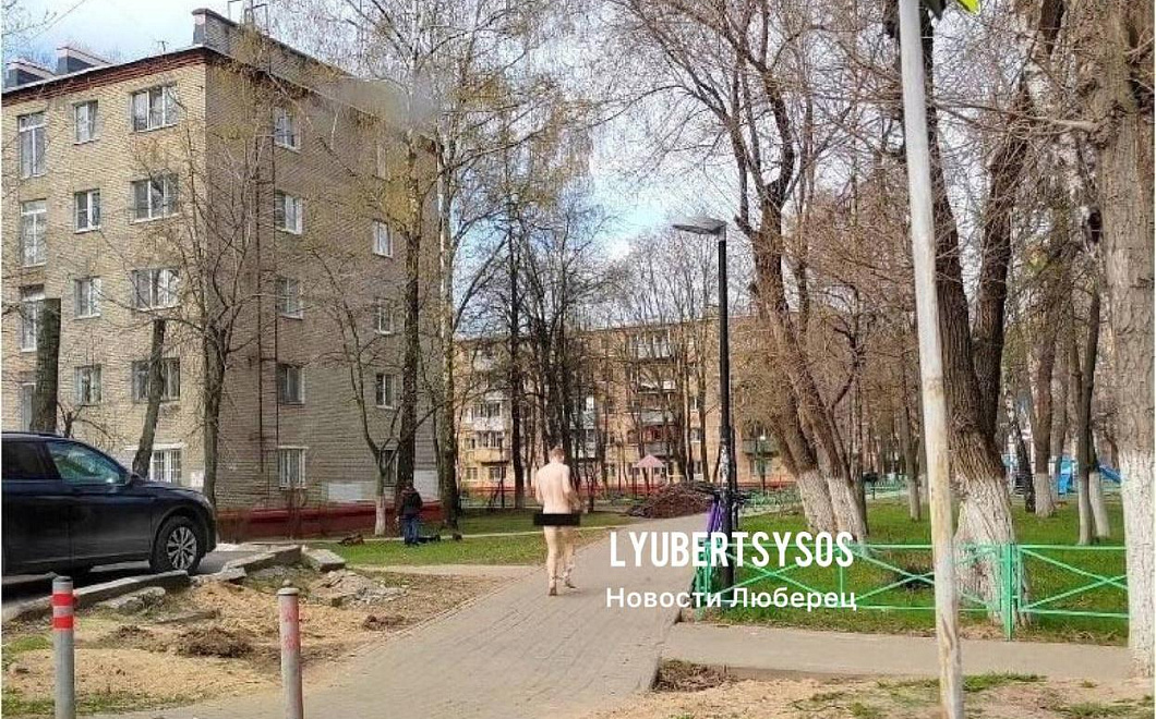 Голый мужчина прогулялся по улице в Подмосковье