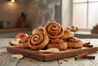 Булочки с яблоками и корицей: простой рецепт ароматной выпечки