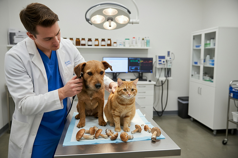 Отравление грибами у кошек и собак: симптомы и экстренная помощь питомцам