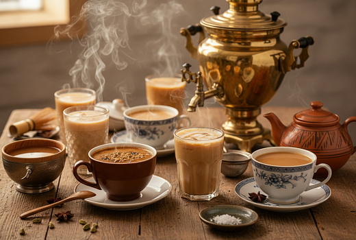 Как готовят чай с молоком в разных странах мира: от соли до сгущёнки