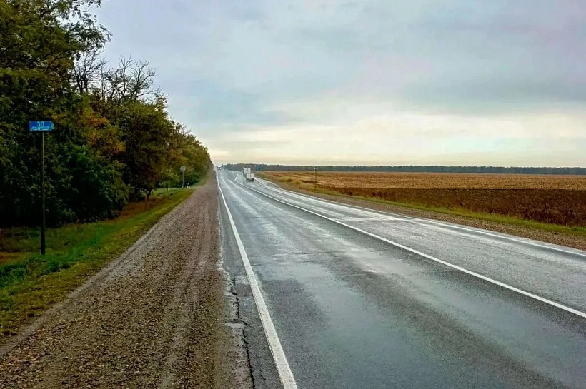 Начались ремонтные работы на десятикилометровом участке трассы «Кавказ» в Адыгее