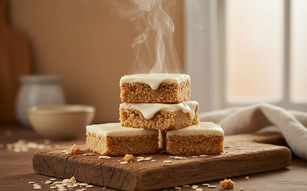Овсяные пирожные без сахара, полезный десерт из простых продуктов
