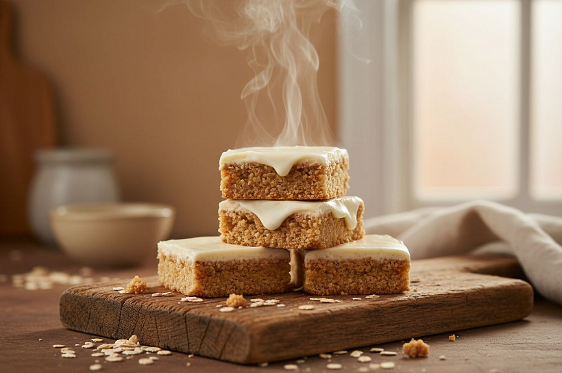 Овсяные пирожные без сахара, полезный десерт из простых продуктов