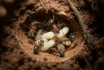 Муравьи-паразиты заставляют рабочих убивать свою королеву и менять правителя