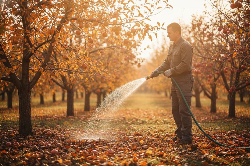Как поливать плодовые деревья и кустарники в засушливую осень 