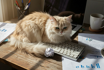 Почему кошки садятся на клавиатуру и документы: научное объяснение поведения питомцев