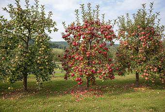 Три сорта яблонь для круглогодичного урожая: ранний, осенний и зимний