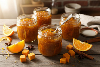 Домашний мармелад из тыквы и апельсина без сахара и желатина