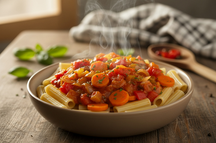 Овощная подливка за 5 минут: превращаем макароны и каши в сытный домашний обед