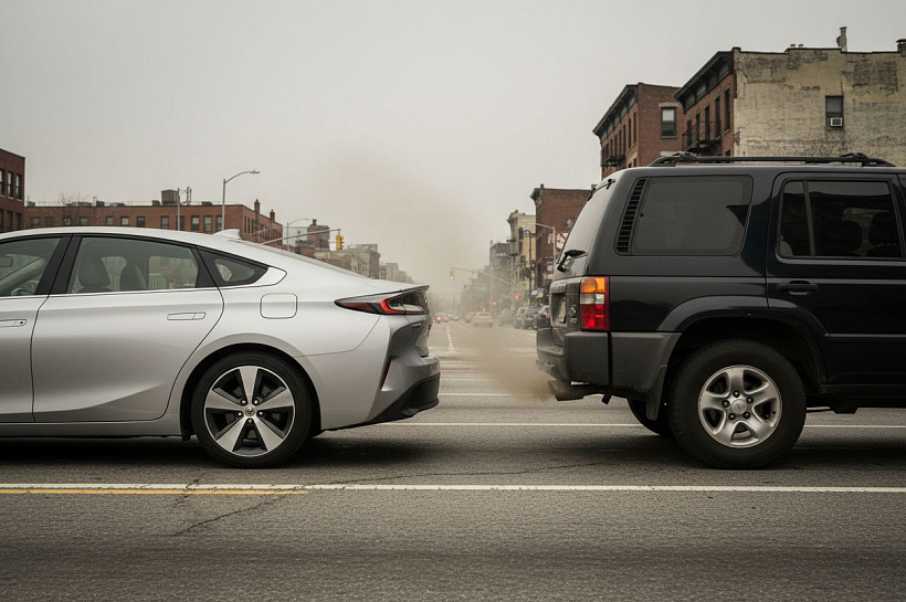 Гибриды оказались грязнее бензиновых авто, выбросы почти сравнялись