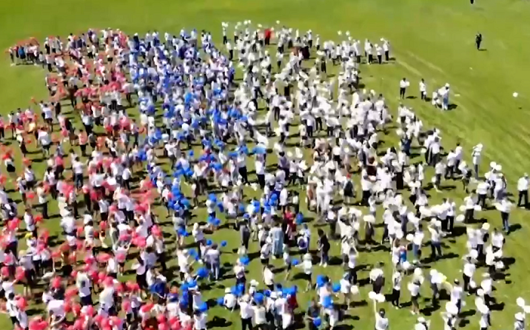 3 тыс. человек собрали «Живую карту России» в Гулькевичах