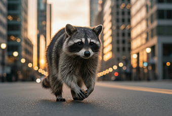 Еноты в городах становятся смелее и приспосабливаются к человеку