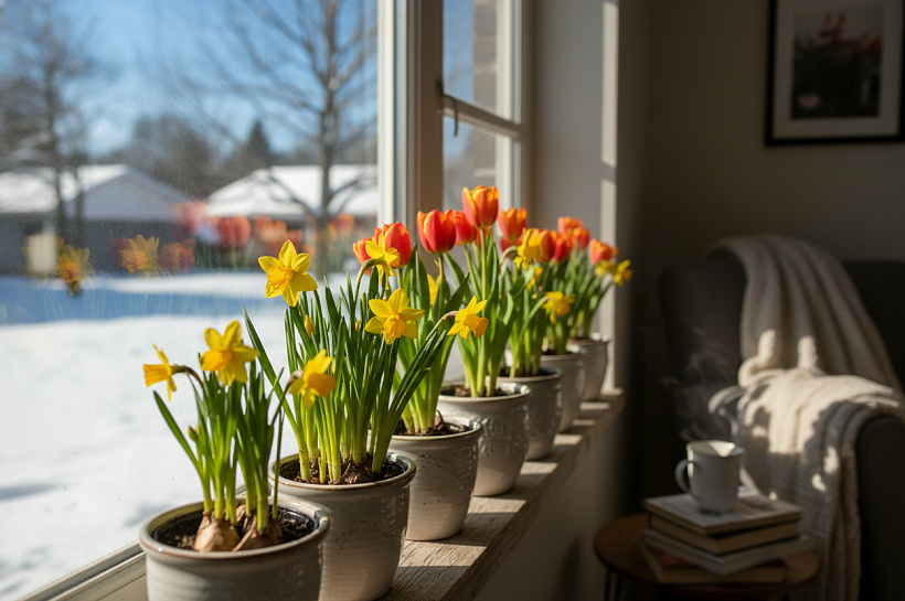 Зимняя выгонка тюльпанов и нарциссов: как вырастить весенние цветы в декабре