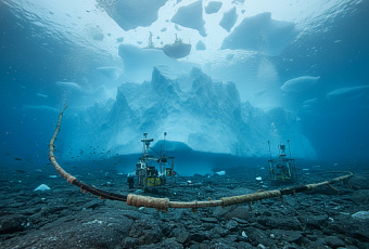 Учёные записали звуки откола айсбергов через подводный оптоволоконный кабель