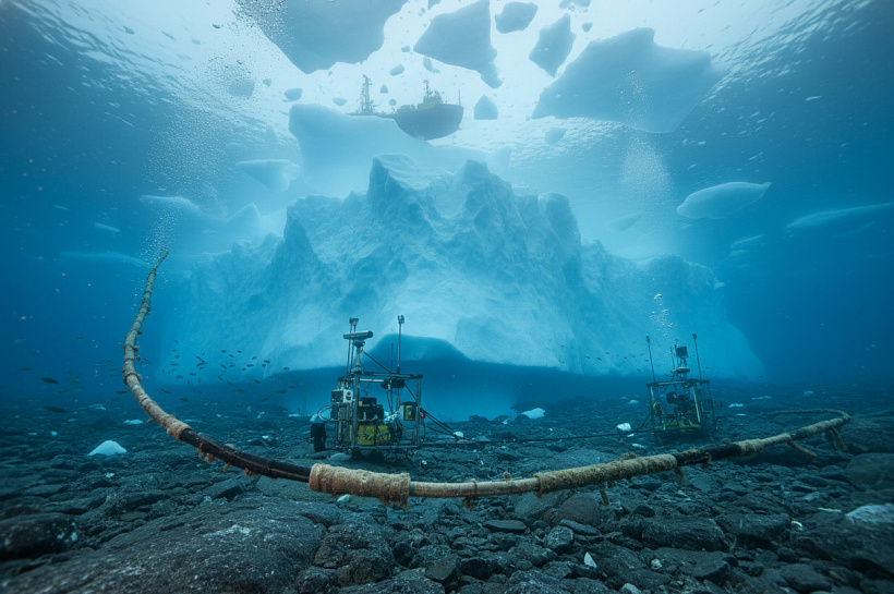 Учёные записали звуки откола айсбергов через подводный оптоволоконный кабель