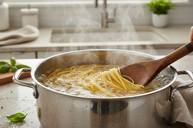 Почему макароны превращаются в липкую массу и как правильная пропорция воды это исправит