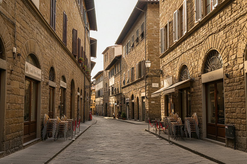 Флоренция запретит ресторанные террасы на 50 исторических улицах с 2026 года