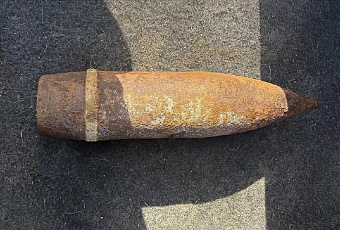 Под Анапой в поле обнаружен и уничтожен артиллерийский снаряд времен ВОВ