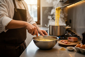 Секреты идеальной пасты карбонара от шеф-повара