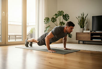 Домашний комплекс из 6 упражнений для мужчин: альтернатива тренажерному залу 