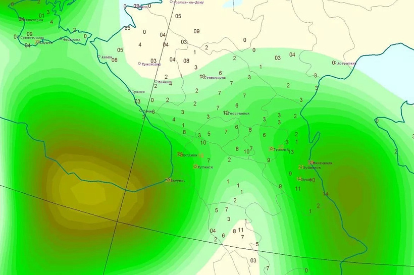 Аномальные ливни обрушились на Дагестан, Чечню и Крым за сутки