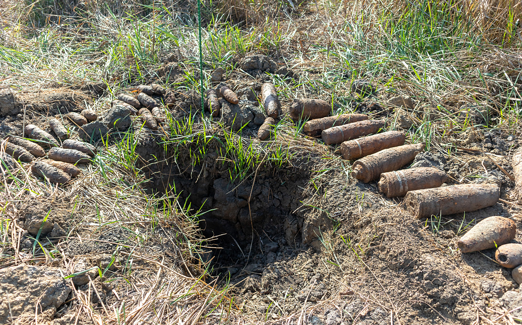 Эхо войны: на Кубани нашли 145 боеприпасов времен Великой Отечественной