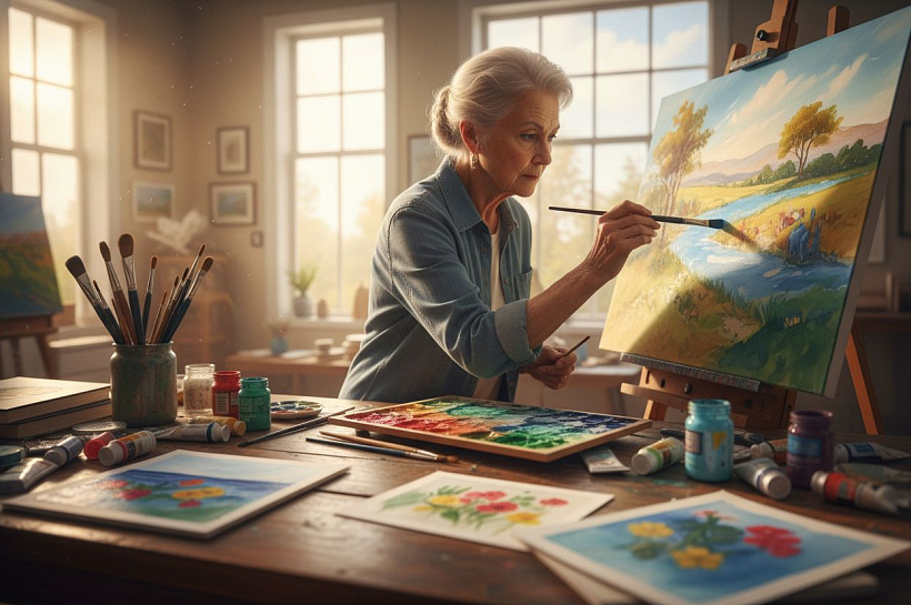 Творческие увлечения замедляют старение мозга, доказали учёные