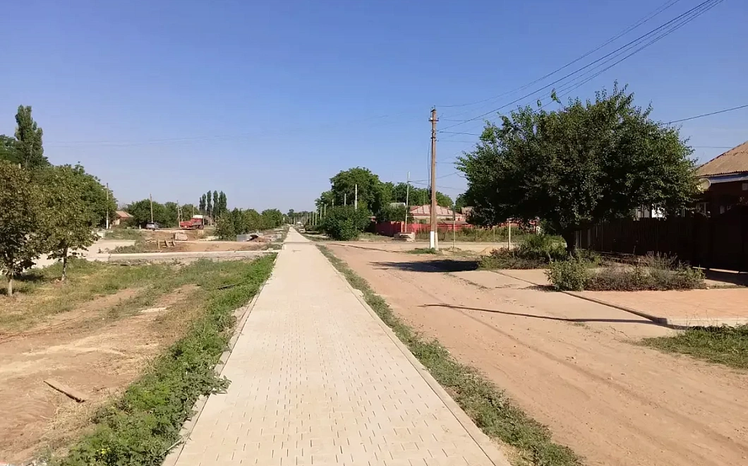 Зону отдыха в станице Старощербиновской благоустраивают по нацпроекту