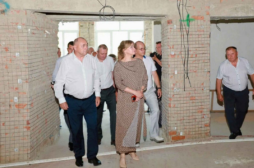 В хуторе Ханьков Славянского района завершают строительство Дома культуры