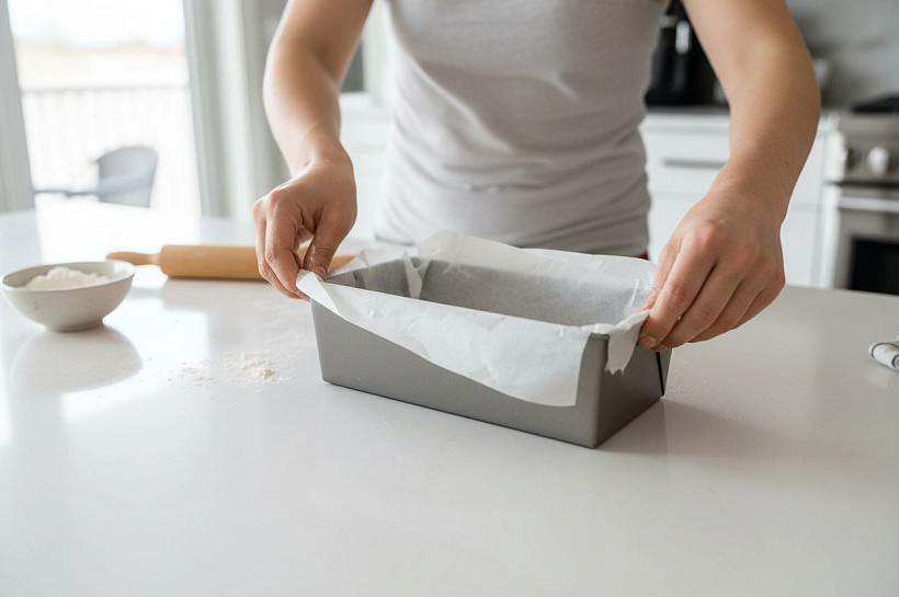 Как правильно выстелить форму для хлеба пергаментной бумагой, сравнение способов