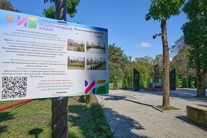 Аллею героев СВО торжественно откроют в Сочи в конце сентября