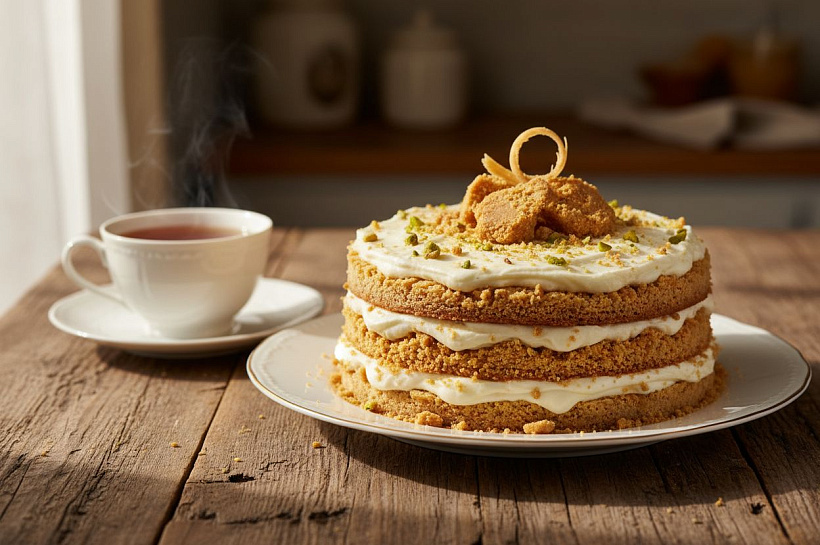 Торт с халвой: простой рецепт домашнего десерта с восточными нотками