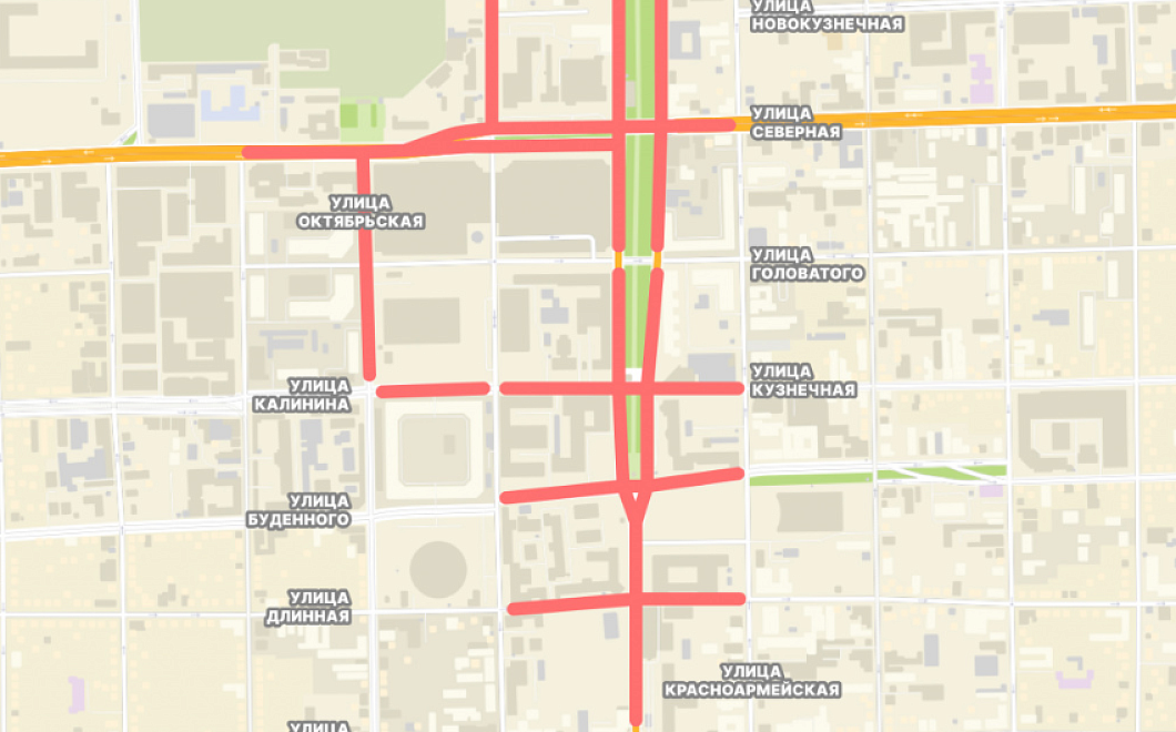В центре Краснодара ограничат движение транспорта 20, 21 и 22 июня