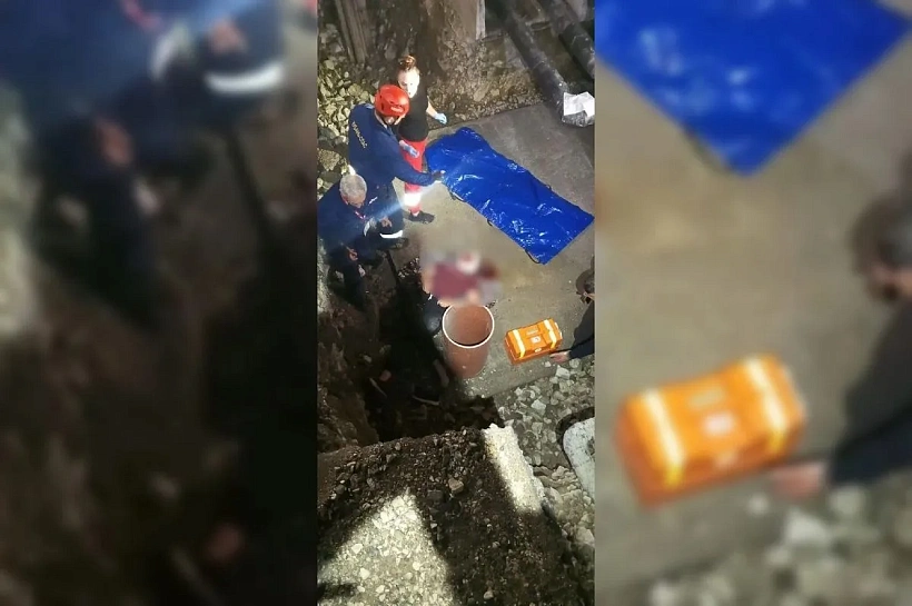 Лежала без сознания. Спасатели эвакуировали женщину из строительной канавы в Сочи