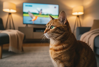 Почему кошки смотрят телевизор и что видят на экране, объяснили учёные