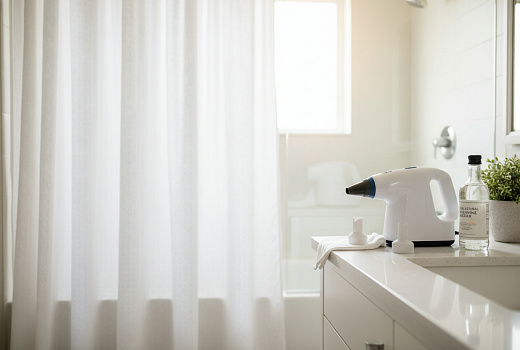 Как очистить шторы для душа от плесени: пароочиститель и уксус